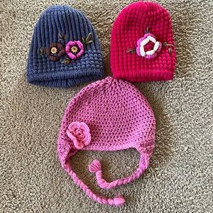 Bundle of girls hats